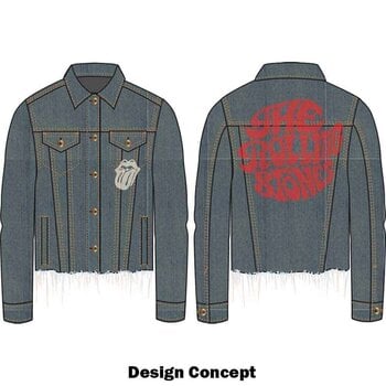 Chaqueta The Rolling Stones Chaqueta Script (Back Print) Light Denim Blue L - 3