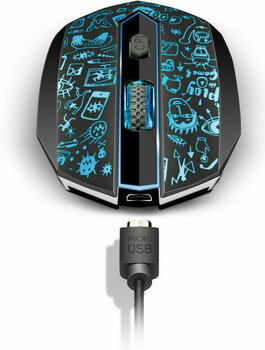 Gaming-mus Connect IT Doodle 2 CMO-3510-BK Gaming-mus - 6