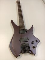 HILS Guitars HN3 NEXT Deep Purple Metallic Guitare headless