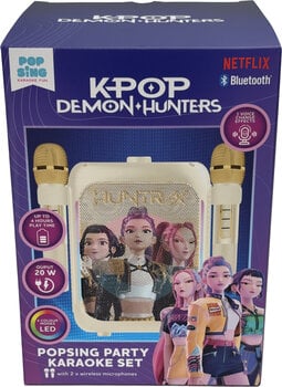 Karaoke System OTL Technologies K-Pop Demon Hunters Golden Party LED Karaoke System - 12