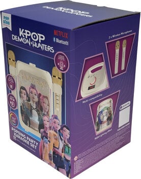 Karaoke System OTL Technologies K-Pop Demon Hunters Golden Party LED Karaoke System - 13
