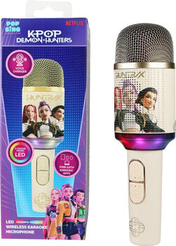 Karaoke System OTL Technologies K-Pop Demon Hunters Golden PopSing 2 LED Karaoke System - 7