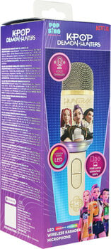 Karaoke System OTL Technologies K-Pop Demon Hunters Golden PopSing 2 LED Karaoke System - 10