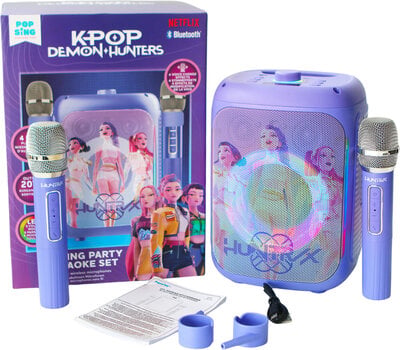 Karaoke System OTL Technologies K-Pop Demon Hunters Party LED Karaoke System - 12