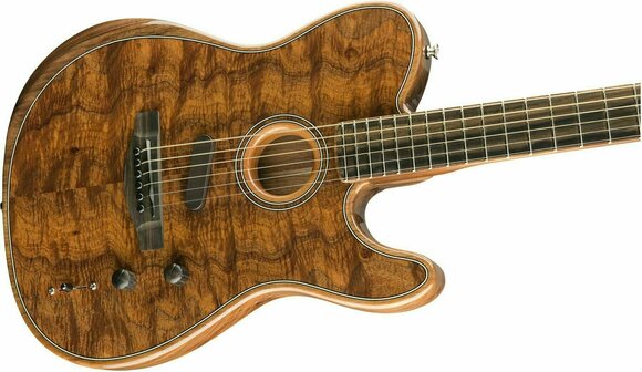 Special Acoustic-electric Guitar Fender American Acoustasonic Telecaster Koa - 3