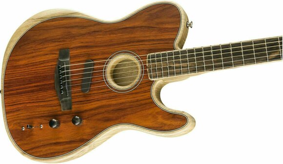 Special Acoustic-electric Guitar Fender American Acoustasonic Telecaster Cocobolo - 4