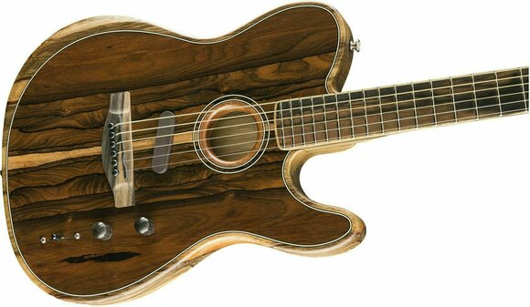 Special Acoustic-electric Guitar Fender American Acoustasonic Telecaster Ziricote - 3