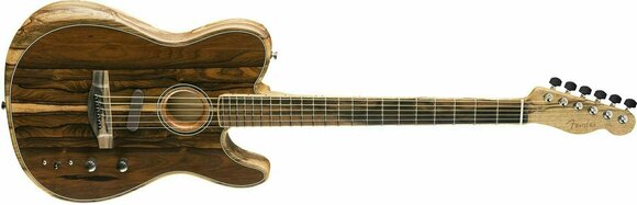 Special Acoustic-electric Guitar Fender American Acoustasonic Telecaster Ziricote - 4