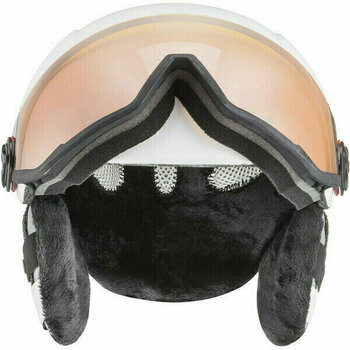 Ski Helmet UVEX Hlmt 400 Visor Style White Matt 58-61 cm Ski Helmet - 3