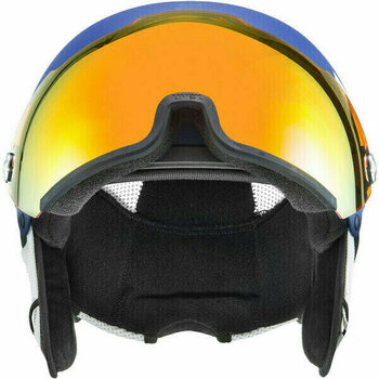 Ski Helmet UVEX Hlmt 500 Visor Cobalt/White Mat 59-62 cm Ski Helmet - 3