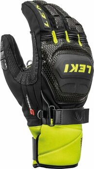 Ski Gloves Leki Worldcup Race Coach Flex S Gore-Tex Black/Ice Lemon 10 Ski Gloves - 2