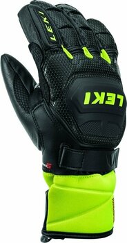 Ski Gloves Leki Worldcup Race S Junior Black/Ice Lemon 8 Ski Gloves - 2