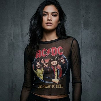 Shirt AC/DC Highway To Hell Black XL Dames Shirt - 2