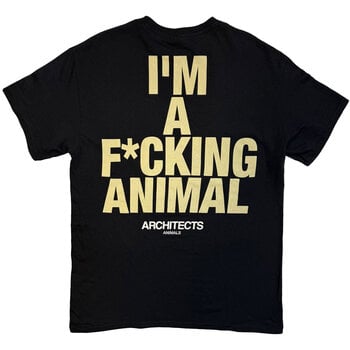 Tricou Architects I'm A F*cking Animal (Back Print, Ex-Tour) Black M Tricou - 2