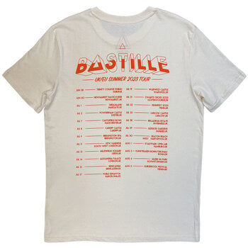 T-särk Bastille Summer UK & EU Tour 23 (Back Print, Ex-Tour) Natural M T-särk - 2