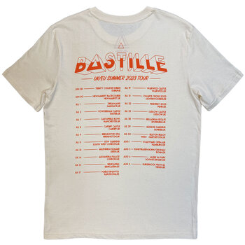 T-skjorte Bastille Summer UK & EU Tour 23 (Back Print, Ex-Tour) Natural XL T-skjorte - 2