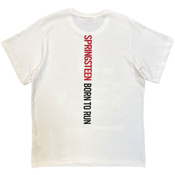 T-krekls Bruce Springsteen Born To Run (Back Print) White L T-krekls - 2