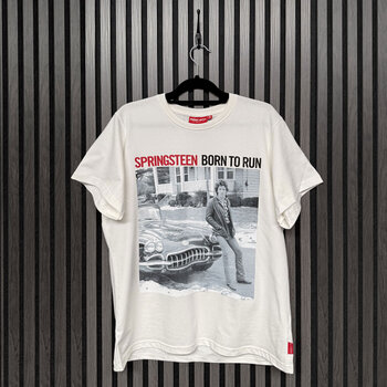 T-krekls Bruce Springsteen Born To Run (Back Print) White L T-krekls - 4