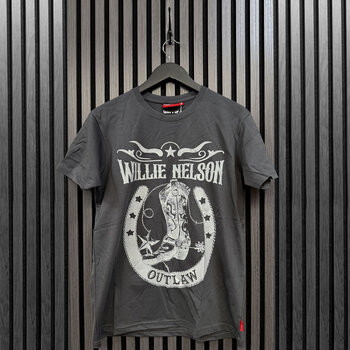 T-särk Willie Nelson Outlaw Charcoal Grey S T-särk - 2