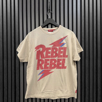 T-krekls David Bowie Rebel Rebel Lightning Bolt Natural XL Sieviešu T-krekls - 3