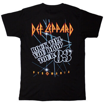 Skjorta Def Leppard Rock Till You Drop (Back Print) Black XL Skjorta - 2