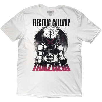Skjorta Electric Callboy Tanzneid Robot (Back Print) White XL Skjorta - 2