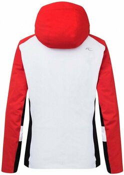 Ski Jacket Kjus Laina White/Fiery Red 38 - 2