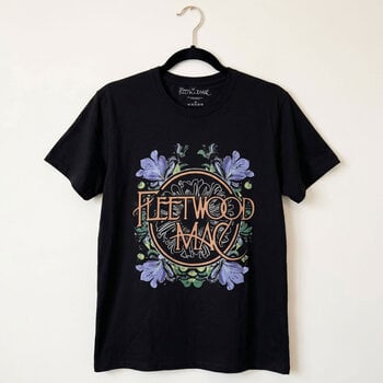 T-krekls Fleetwood Mac Circle Floral Black L T-krekls - 2