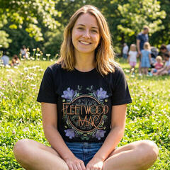 T-krekls Fleetwood Mac Circle Floral - 4