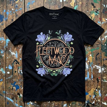 T-särk Fleetwood Mac Circle Floral Black M T-särk - 3