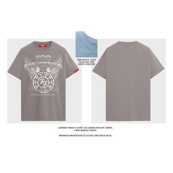T-Shirt Foo Fighters EONAA Logo Taupe XL T-Shirt - 3