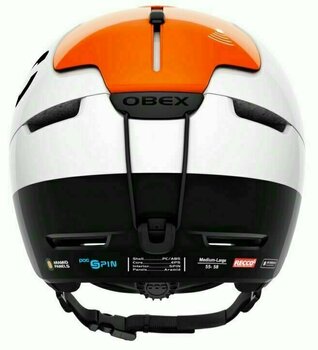 Lyžařská helma POC Obex Backcountry Spin Hydrogen White/Fluorescent Orange XS/S (51-54 cm) Lyžařská helma - 4