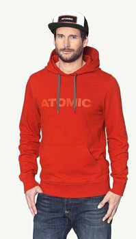 T-shirt de ski / Capuche Atomic Alps Hoodie Dark Red L Sweatshirt à capuche - 3