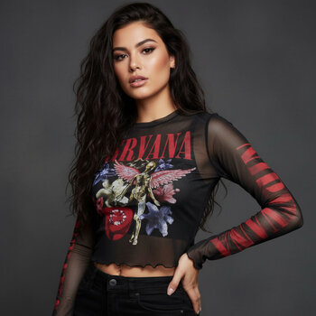 Shirt Nirvana In Utero Vintage Collage Black XL Dames Shirt - 2