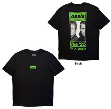 Tricou Oasis Sao Paulo Half Faces Fan Store (Back Print & Ex-Tour) Black XL Tricou - 3