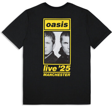 Tricou Oasis Manchester 19 July Event (Back Print & Ex-Tour) Black S Tricou - 2