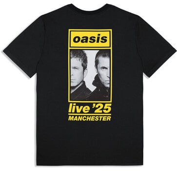 Tricou Oasis Manchester 12 July Event (Back Print & Ex-Tour) Black M Tricou - 2