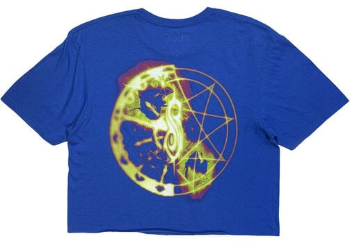 T-särk Slipknot Flames Tribal S Logo (Back Print) Blue S Naiste T-särk - 2