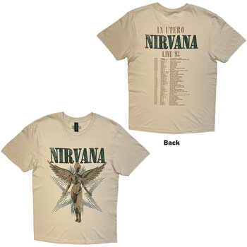 Košulja Nirvana Angel Vintage (Back Print) Sand XL Košulja - 3