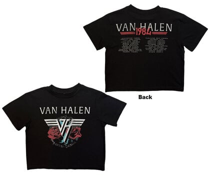 Majica Van Halen 84 Tour (Back Print) Black S Ženske Majica - 3