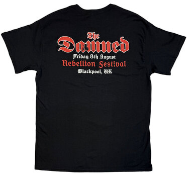 Košulja The Damned Skeleton/Rebellion Festival 25 (Back Print, Ex-Tour) Black 2XL Košulja - 2