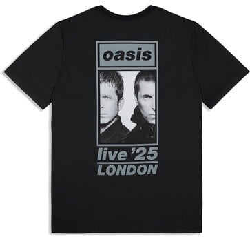 Skjorta Oasis London 3 Aug Event (Back Print & Ex-Tour) Black 3XL Skjorta - 2
