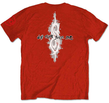 Shirt Slipknot 20th Anniversary Don't Ever Judge Me (Back & Sleeve Print) Red XL Shirt - 2