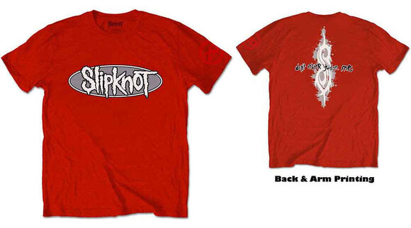 Shirt Slipknot 20th Anniversary Don't Ever Judge Me (Back & Sleeve Print) Red XL Shirt - 3