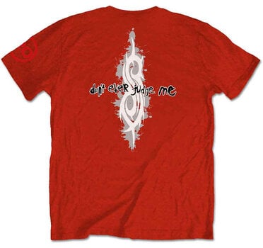 T-shirt Slipknot 20th Anniversary Don't Ever Judge Me (Back & Sleeve Print) Red S T-shirt - 2