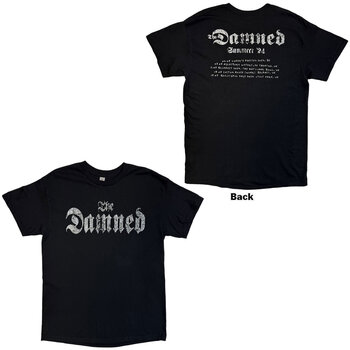 Paita The Damned Distressed Logo EU Tour Summer 24 (Back Print, Ex-Tour) Black 2XL Paita - 3