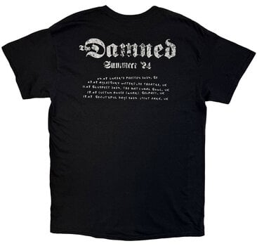Tricou The Damned Distressed Logo EU Tour Summer 24 (Back Print, Ex-Tour) Black XL Tricou - 2