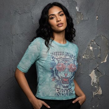T-Shirt Sublime With Rome Light Blue M Damen T-Shirt - 2
