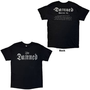 Tricou The Damned Distressed Logo EU Tour Summer 24 (Back Print, Ex-Tour) Black XL Tricou - 3