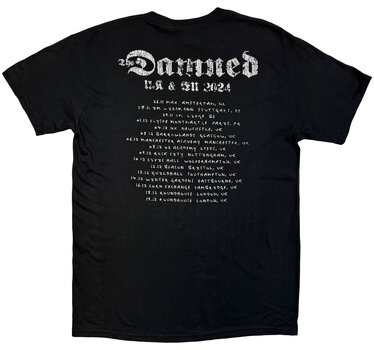 T-särk The Damned Photo UK & EU Tour 24 (Back Print, Ex-Tour) Black 2XL T-särk - 2